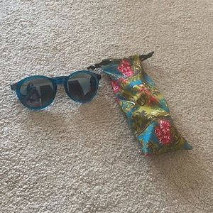 🍍Maui Jim Pineapple Polarized 784-06D Round Turquoise Sunglasses🍍